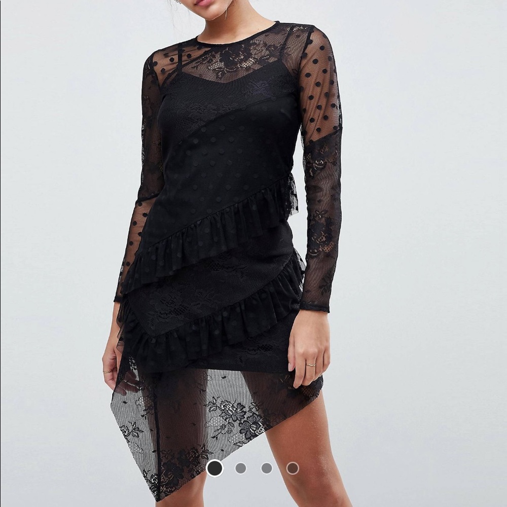 ASOS sheer slip dress